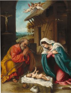 Lorenzo Lotto Narodzenie Jezusa 1523